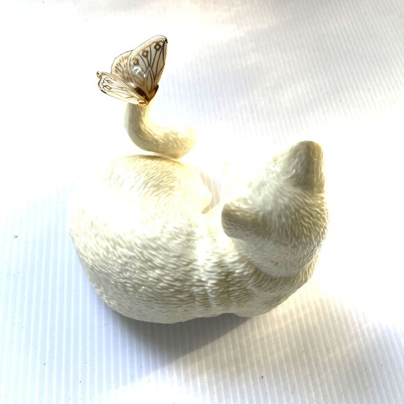 Crazy Cat Lady Gift Figurine Butterfly Enchantment Lenox Animal Lovers - Picture 6 of 12